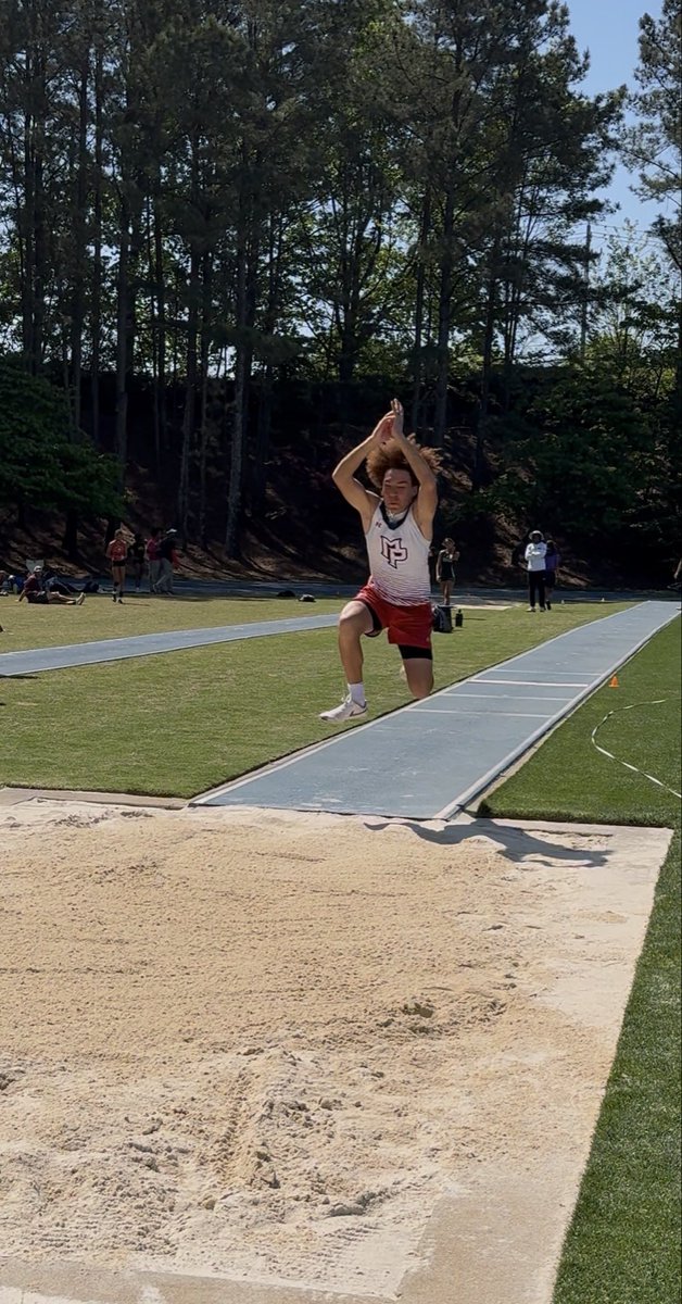 cam_sutton8's tweet photo. New PR (39-4) in Triple Jump today at the regional meet and qualified for sectionals. 
@PisgahAthletics @PisgahFootball @johnmhurst @DbCoachJulian @quintonreese16 @LegacySportsHQ https://t.co/U4qUTuWCDK