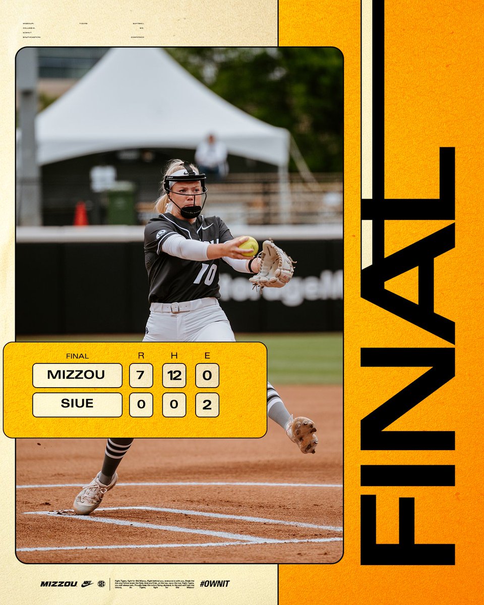 MizzouSoftball's tweet image. Pitch perfect ✨

#MIZ 🐯🥎 | #OwnIt