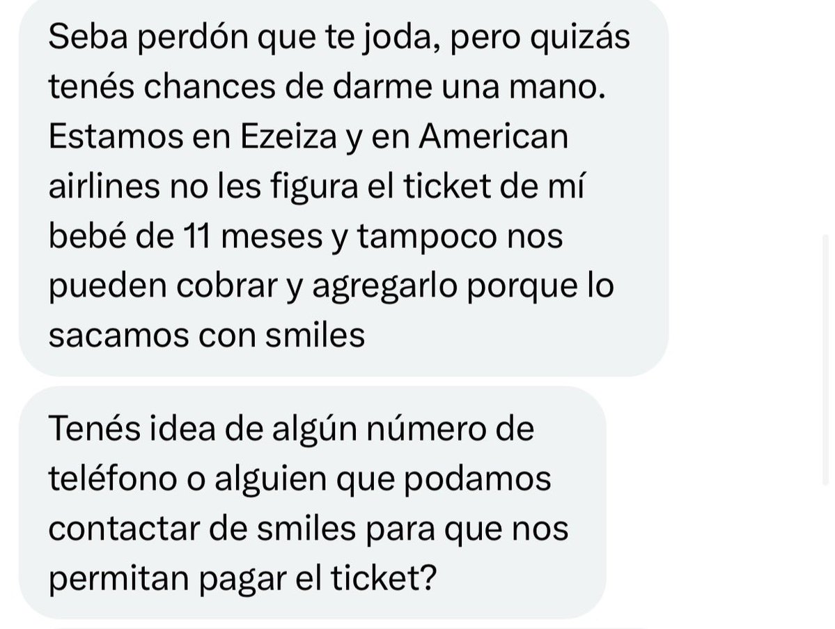 Seba - El chico de las millas ✈️ tweet media