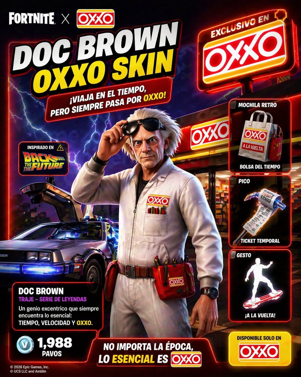 tayyraa__'s tweet photo. @Tiendas_OXXO Viajar en el tiempo está bien… pero hacerlo pasando por OXXO es otro nivel. ⚡🔥
#CCXP2026 #OXXO #SkinIdeal @Tiendas_OXXO https://t.co/ESzwAksXj6