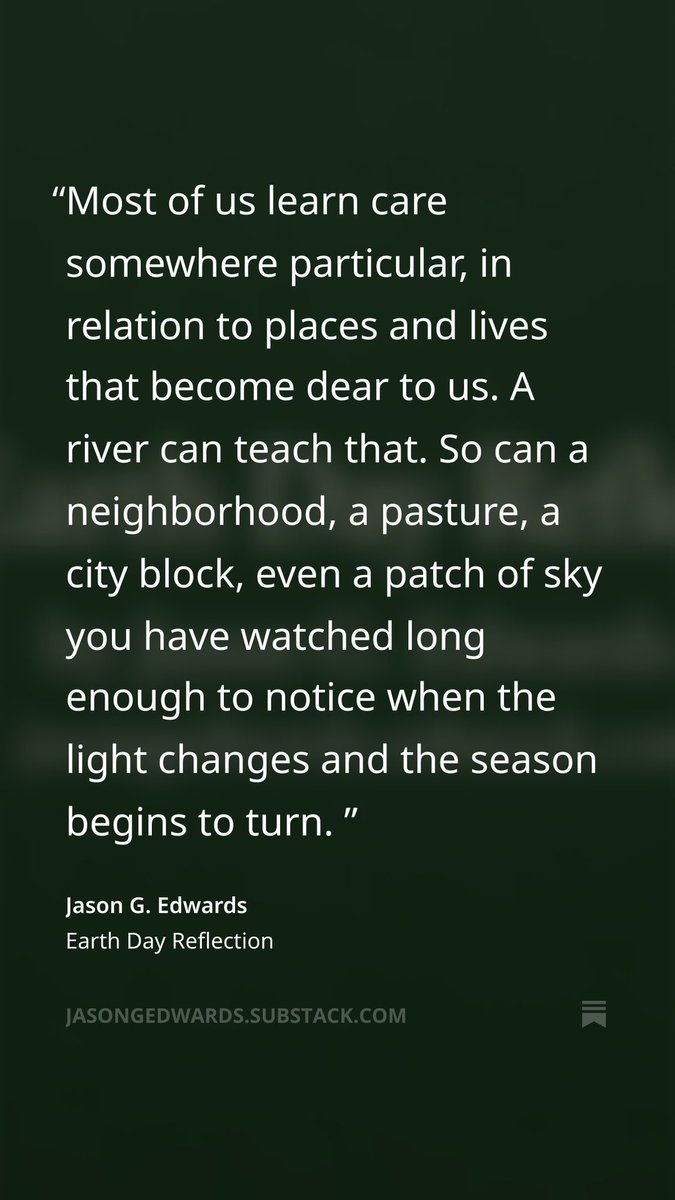 jasongedwards's tweet image. Read the whole reflection: open.substack.com/pub/jasongedwa… #earthday #flyfishing #rivers #faith #creationcare