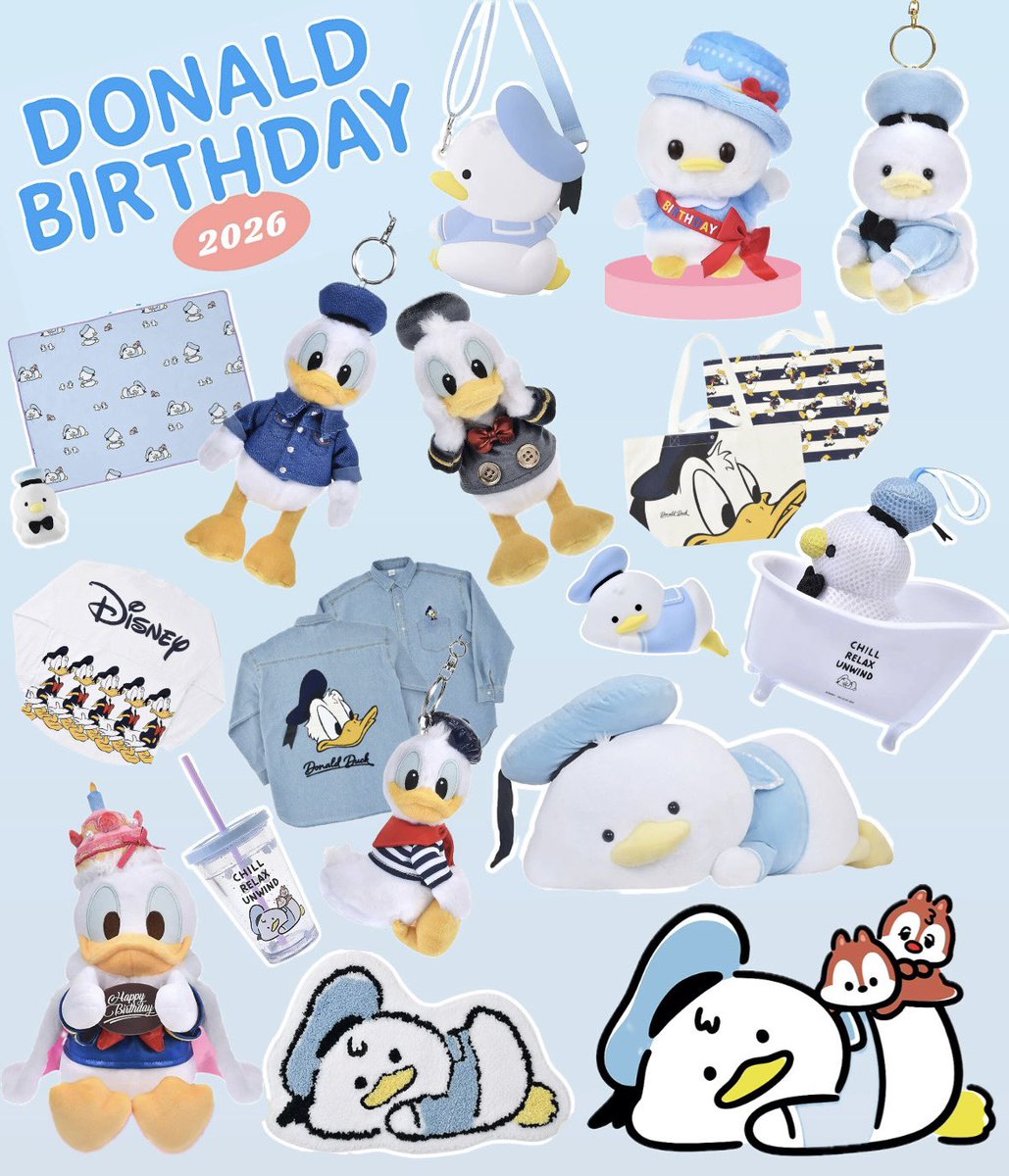 【ディズニーストア】
ドナルドの誕生日をお祝いして、ゆる〜っとした姿が愛おしい描きおろしアートのグッズや遊びゴコロたっぷりのファッションアイテムが2026年5月より発売されます。

store.disney.co.jp/magazine/list.…
#ディズニーストア #Disney