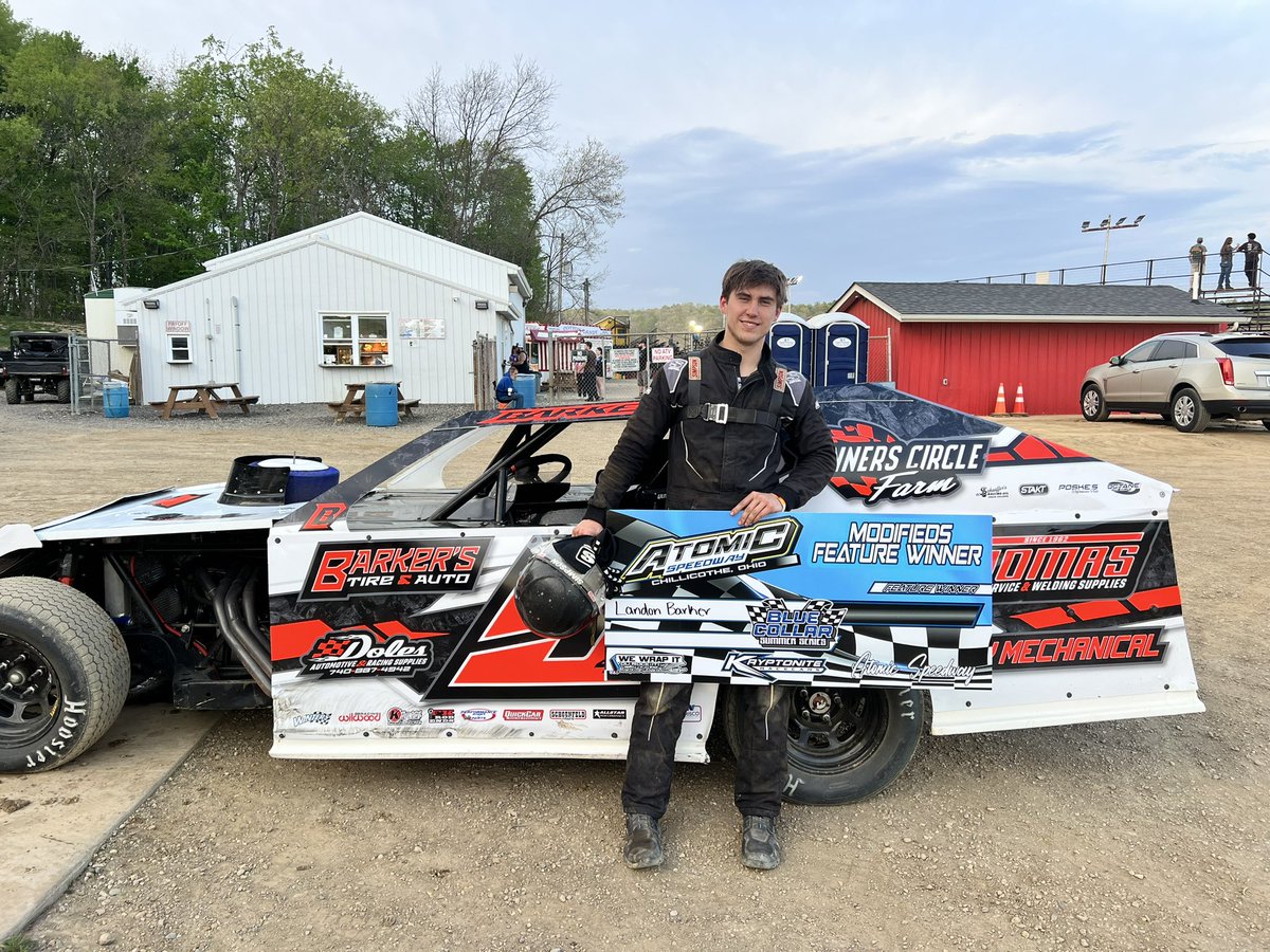 AtomicSpeedway's tweet photo. Congratulations to our night☝🏼Blue Collar Racing Series Feature 𝐖𝐈𝐍𝐍𝐄𝐑𝐒

Holdren Construction Sport Mods - Jeff Conrad 
Kryptonite Race Cars Modifieds - Landon Barker
Ohio Valley Legend Car Series - Glenn Mitchell https://t.co/ty57Yua8yy
