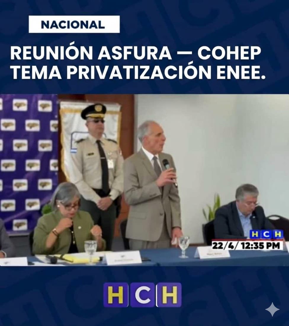 carbajal_tejada's tweet photo. PRIMER ACTO: 
El régimen, la tiranía de La Racha, crea la atmósfera en la esfera pública desprestigiando a la ENEE 2022-2026, tratando de instalar el relato de la imposibilidad de su recuperación. 

SEGUNDO ACTO: 
Le recortan todo el presupuesto destinado para inversión dentro proyectos de fortalecimiento de la empresa nacional de energía eléctrica. 

TERCER ACTO: 
El  Ministro de Comunicaciones y la designada Presidencial repiten el guion de la quiebra de la ENEE y,  Asfura-Zablah va al COHEP a recibir guía de cómo partir la empresa en 3 pedazos. 

¿Cómo se llama la obra? 

Efectivamente, privatización de los activos del pueblo.