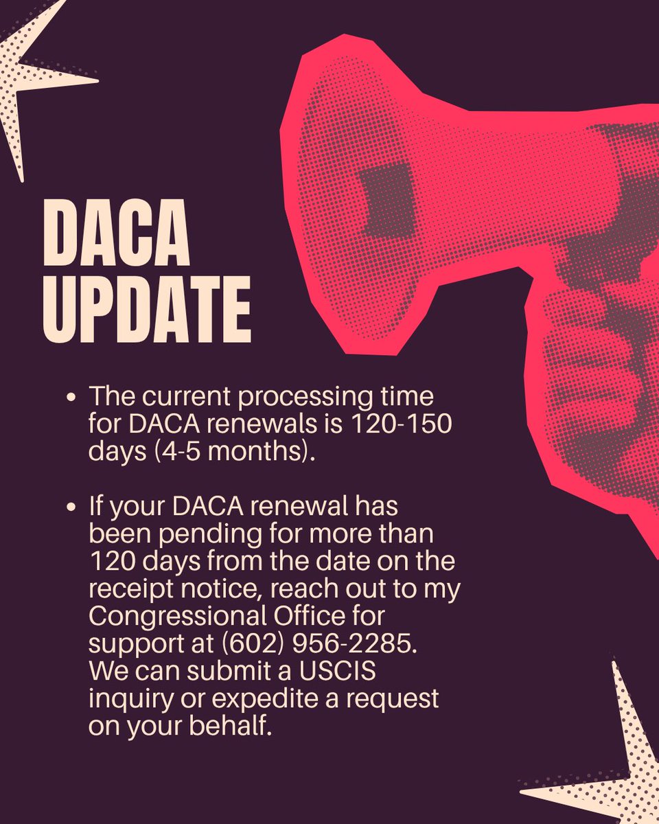RepYassAnsari's tweet photo. Donald Trump continues to enact racist and cruel policies that attack immigrants across the country, including Dreamers. 🦋

Although DACA renewals are delayed, my office is ready to help you and this helpful guide is also helpful in navigating this delay. https://t.co/PA7GrQQzpy