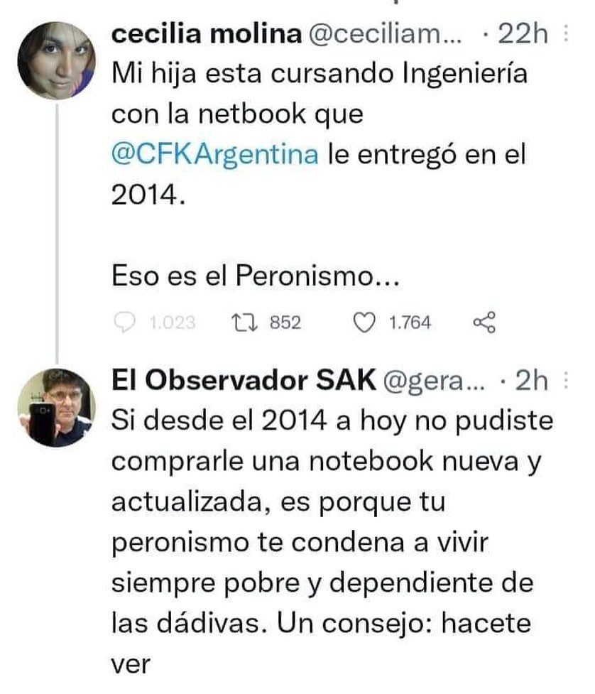 La chorra es Cristina tweet media