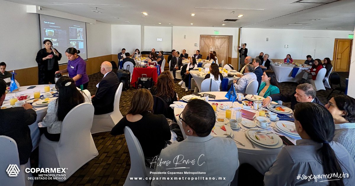 CoparmexMetrop's tweet image. | #Networking 🚀 | Con gran éxito llevamos a cabo nuestro Encuentro: “Telecom 4.0: Tecnología, IA y la Evolución de la Seguridad Digital”.
En una mañana de gran aprendizaje, contamos con la destacada participación de Estefanía García Sánchez…