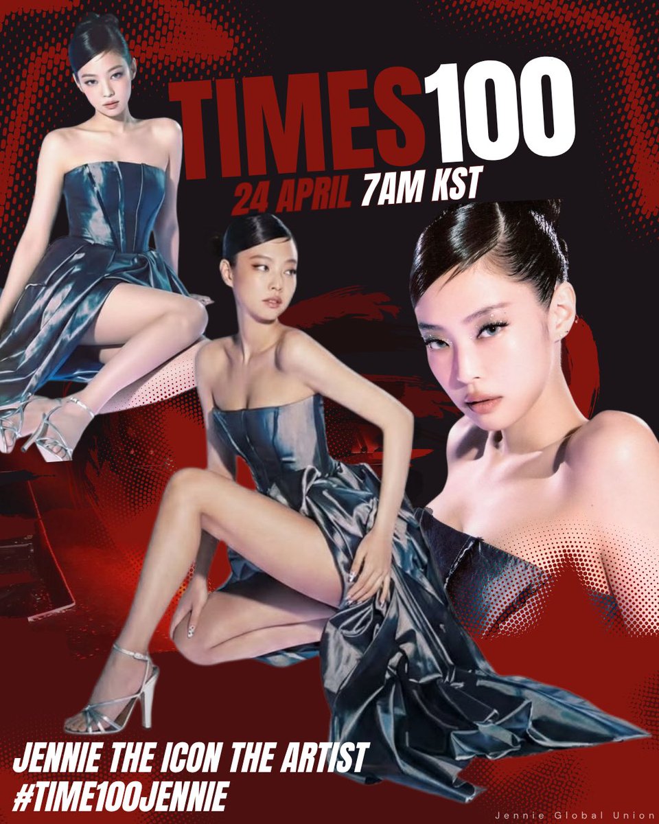 📢 TIME 100 GALA TAGS 

When: April 24 | 7AM KST

Tagline:
JENNIE THE ICON THE ARTIST

Hashtag:
#.TIME100JENNIE 

*include <a href="/TIME/">TIME</a> official tag if there is one

#JENNIE #제니 <a href="/oddatelier/">OA</a> <a href="/jennierubyjane/">JENNIE</a>