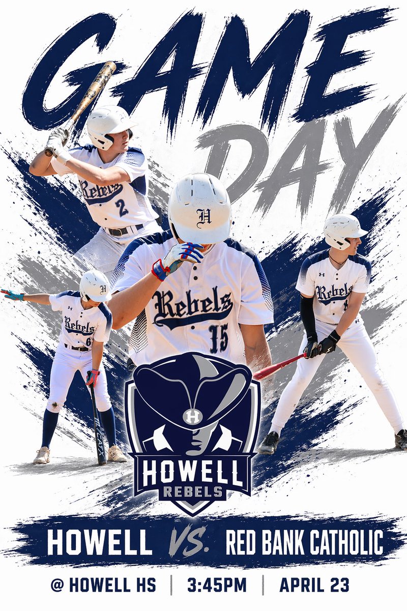 baseballrebs's tweet image. ⚾️‼️GAME DAY ‼️⚾️
Howell Rebels vs. Red Bank Catholic 🕒 3:45 PM 📍 Howell HS 📅 4/23
Home field. Big matchup. Loud crowd needed. Show up and make some noise #RebelPride #PMA