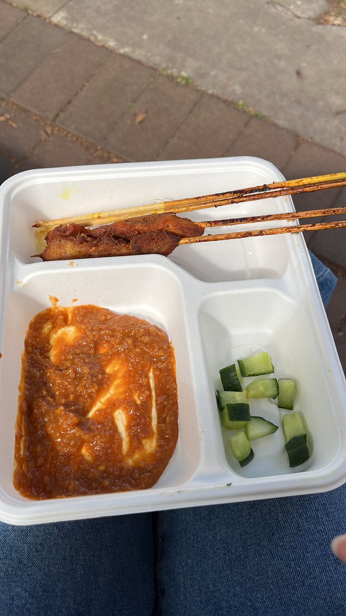 my satay chicken came with cucumber how trekpilled of them