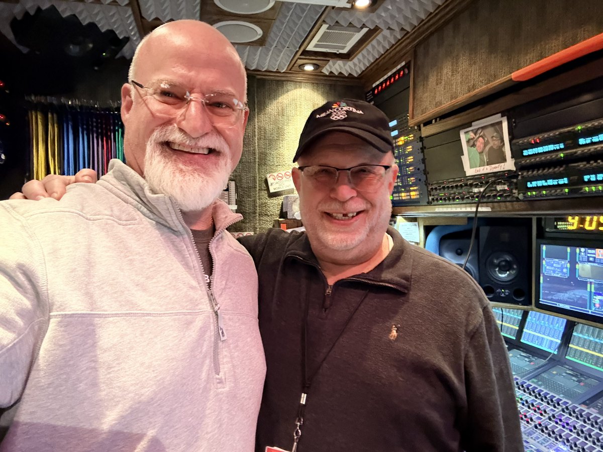 ChaudrueJim's tweet photo. And that is a wrap! The world famous audio engineer Michael Giacalone is hanging up his faders and retiring. Working his last Flyers playoff game tonight at the arena. I've been working with Mike for over 20 years. One of the best in the business. Well deserved retirement Mike! https://t.co/AZod19br2i