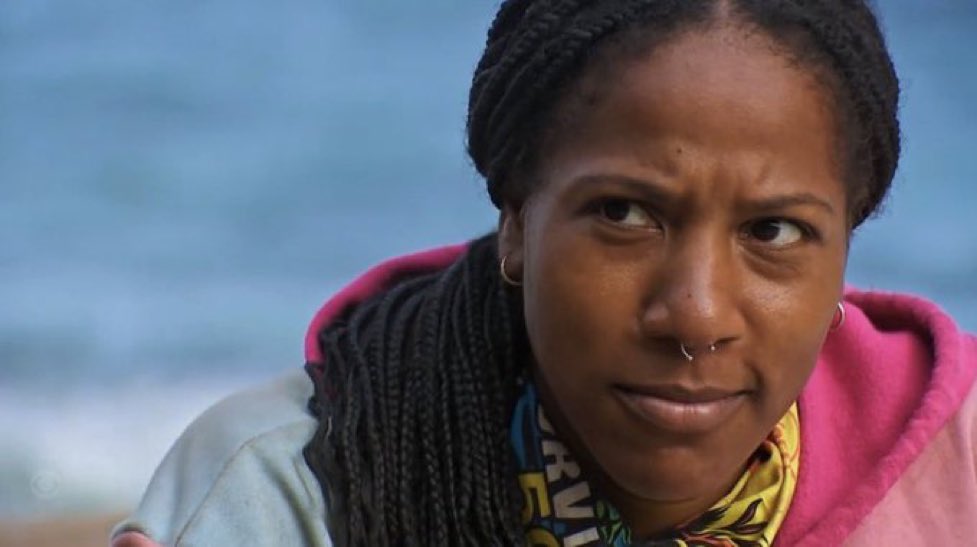 _ge0rge's tweet image. She’s so funny why did they purple her premerge #Survivor #Survivor50
