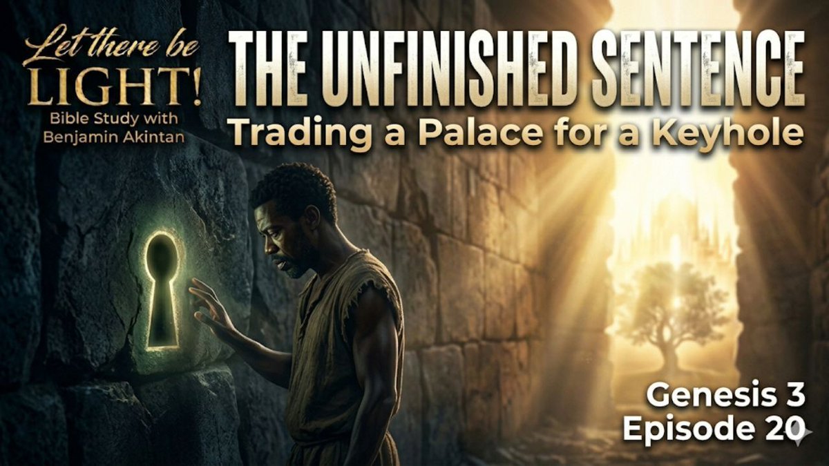 benakint's tweet image. Genesis 3:22 ends mid-sentence. 🤍 That break isn't an accident—it's hidden mercy. The new episode of Let There Be LIGHT! digs into what God left unsaid. youtu.be/EFEMDt6zJd0  #BibleStudy #Genesis #LetThereBeLight