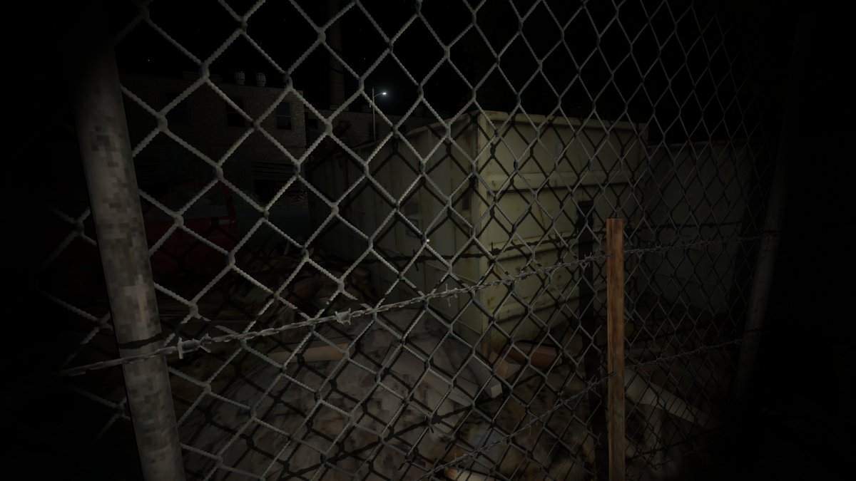 A look at my new chain-link fences:

left - old
right - new

I made an entirely new texture for it as I was never satisfied with how the original one looked.