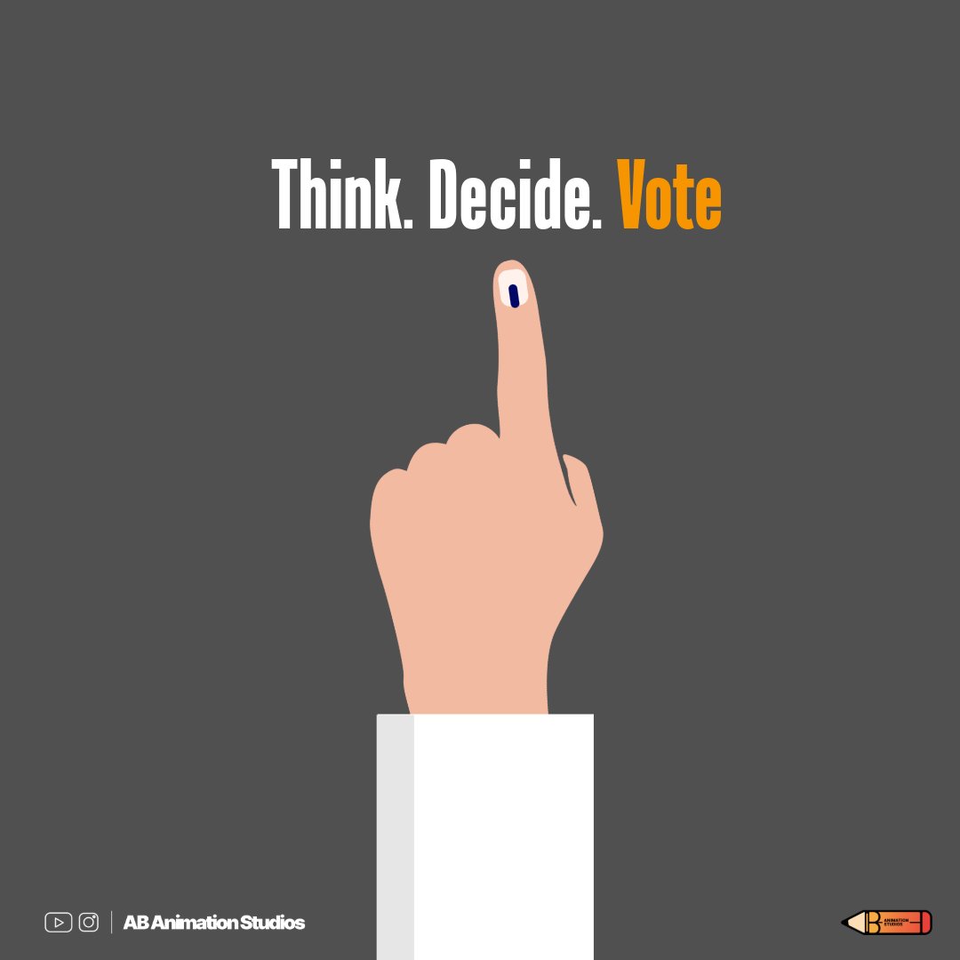 abeshek22's tweet photo. Think. Decide. Vote
#election2026  #TNElection https://t.co/WG6XujlKYp