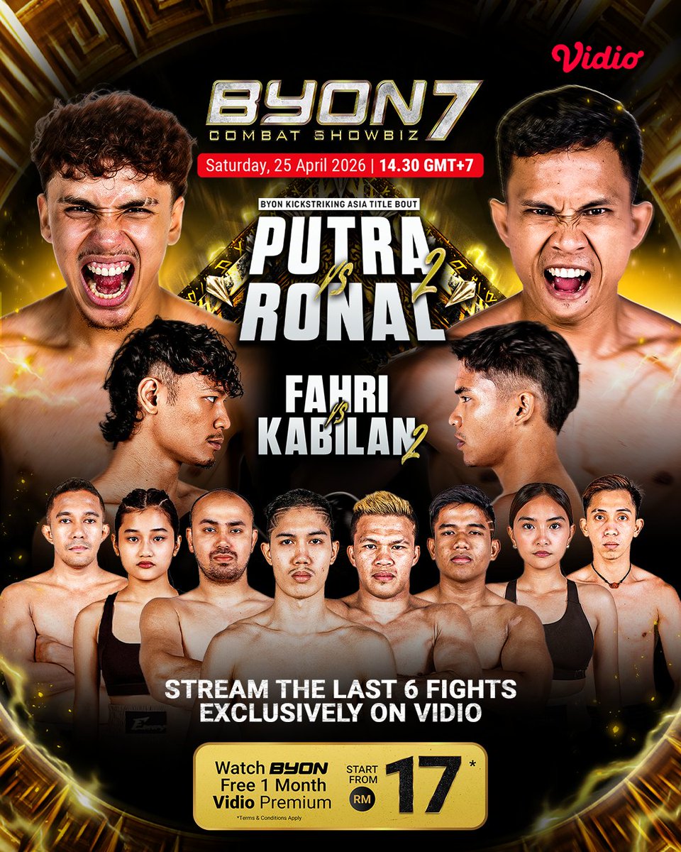 Ini dia Main Card pertarungan di BYON7 pada 25 April ini! Jangan ...