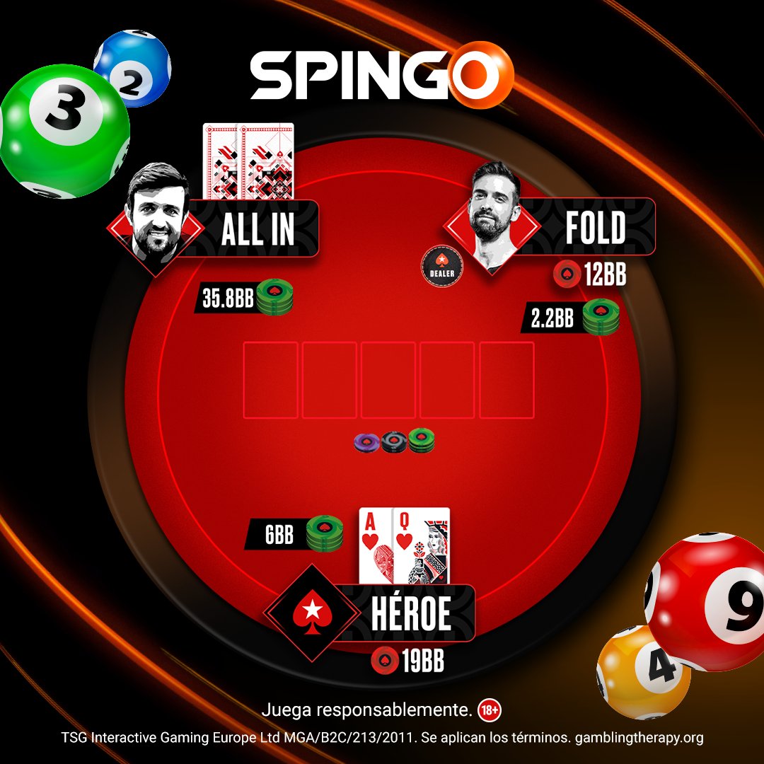PokerStarsLatam's tweet photo. El botón 🔘 hizo min raise, nosotros 3beteamos 🔝 y Akkari las clavó. 🙌
¿Qué decisión tomamos en esta mano de #Spingo? ¿Call o fold? 🤔 https://t.co/Rt9qnGhoNh
