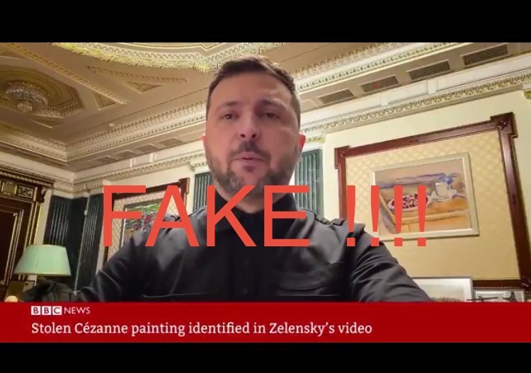 crivan65's tweet image. 100% FAKE (comme d’habitude) 😡

NON ! Des tableaux de Maître volés en #Italie, n’ont pas été retrouvés dans le bureau de #Zelensky !

Encore la #Russie et sa propagande a deux balles 🙄

#Ukraine 

Video originale 👇
youtu.be/3J4NXfjcuFg
