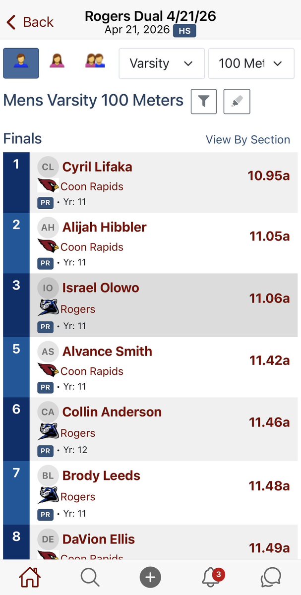 Cyril Lifaka ‘27 ATH tweet media