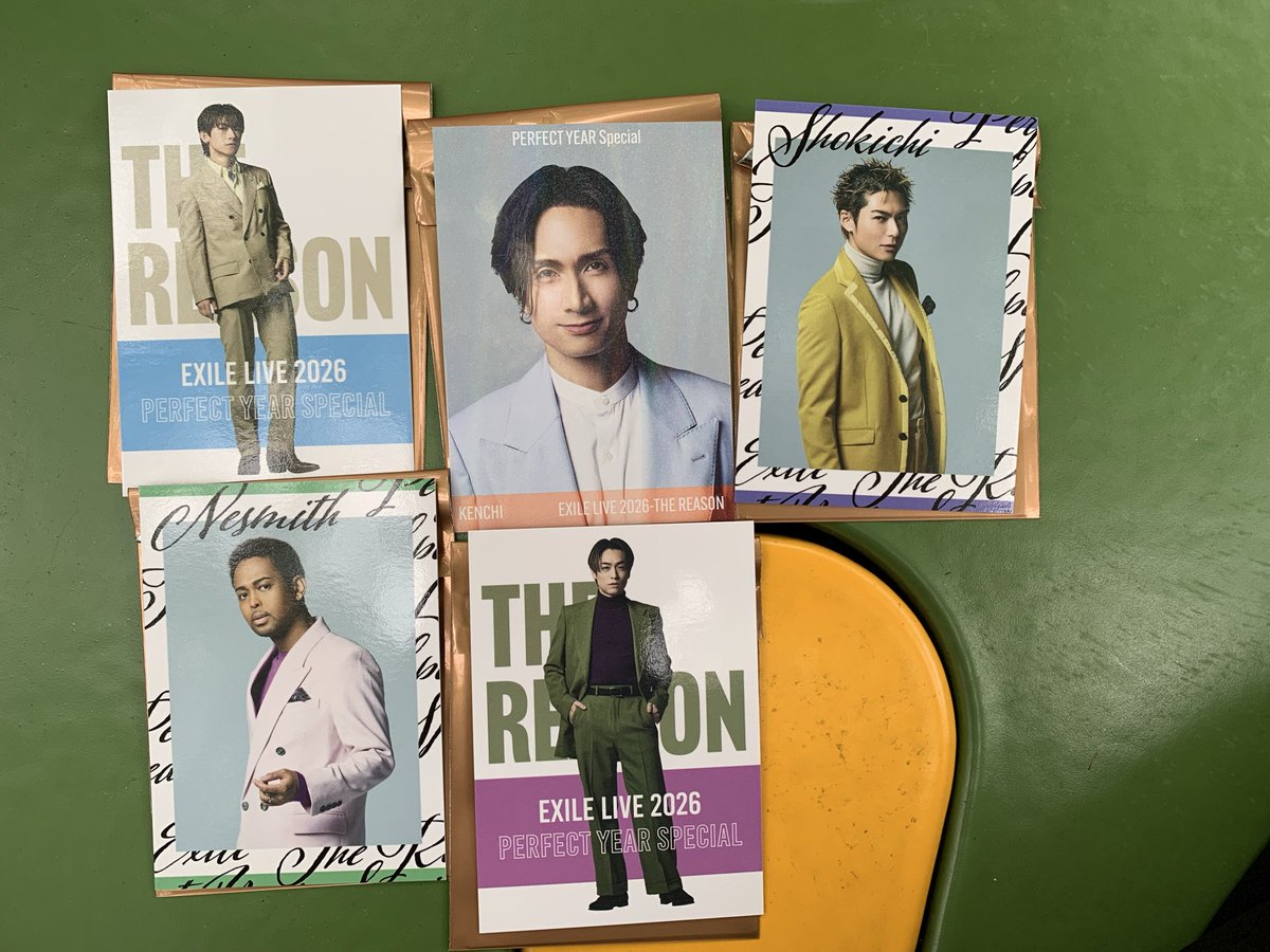 exlxe_'s tweet photo. EXILE LIVE2026 THE REASON  PERFECT YEAR Special フォトカード交換 

譲)佐藤大樹、世界、小林直己、ATSUSHI、NAOTO、橘ケンチ(シクレ)、NESMITH、TETSUYA、岩谷翔吾、SHOKICHI

求)TAKAHIRO

#EXILE
#THERAMPAGE
#THEREASON

郵送希望です。 https://t.co/BUOhPyrgwI