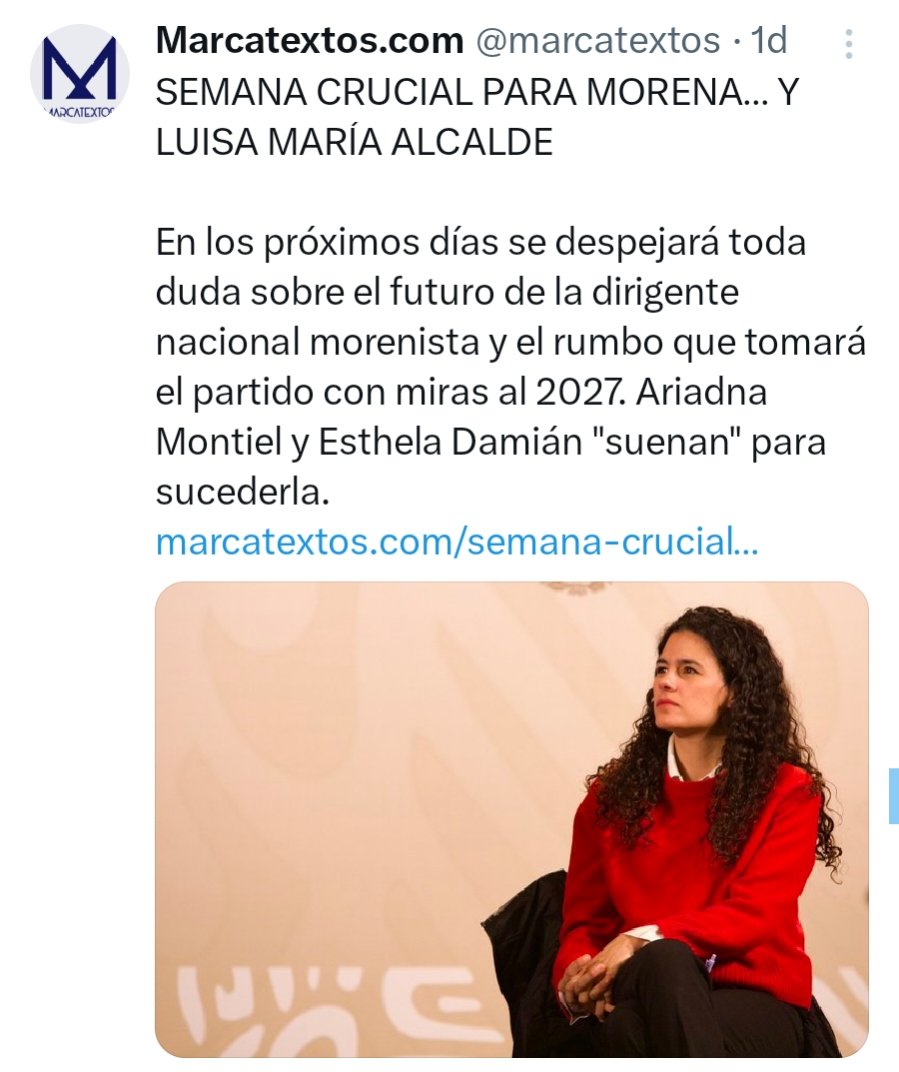 marcatextos's tweet photo. Caso #LuisaMariaAlcalde
La crónica de @marcatextos en seis días...
"Si te enteraste antes de que sucediera, lo leíste en #Marcatextos". https://t.co/bmhw75F5UV