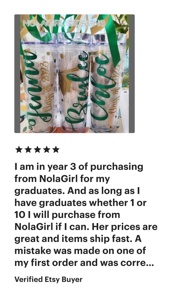 NolaGirlDesigns's tweet image. #graduation #reviews #Etsy