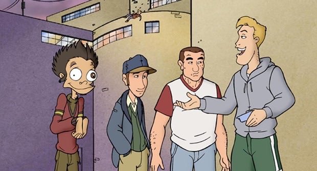 HipHopandGames's tweet photo. On this day in 2001, Undergrads premiered on MTV. Another one of MTV’s cartoons that ended too damn early. Comedy Central or Adult Swim should’ve picked it up. I’m still waiting for the movie to come out. #undergrads https://t.co/xyshZNhDOq