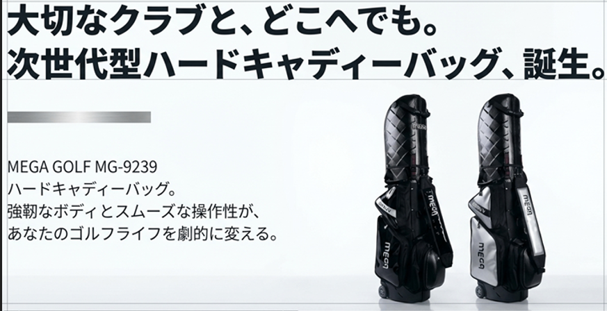 hirotagolf's tweet photo. 人気のハードケースキャディバッグ MGCB-9239にエナメルモデルが新登場！ゴールディンウィークなどにゴルフ旅行お出かけ予定の方、大切なマイクラブで保護して旅先でも楽しみましょう！
https://t.co/SWkjCUWURF
#広田ゴルフ #MEGA https://t.co/ylgnPumGS2