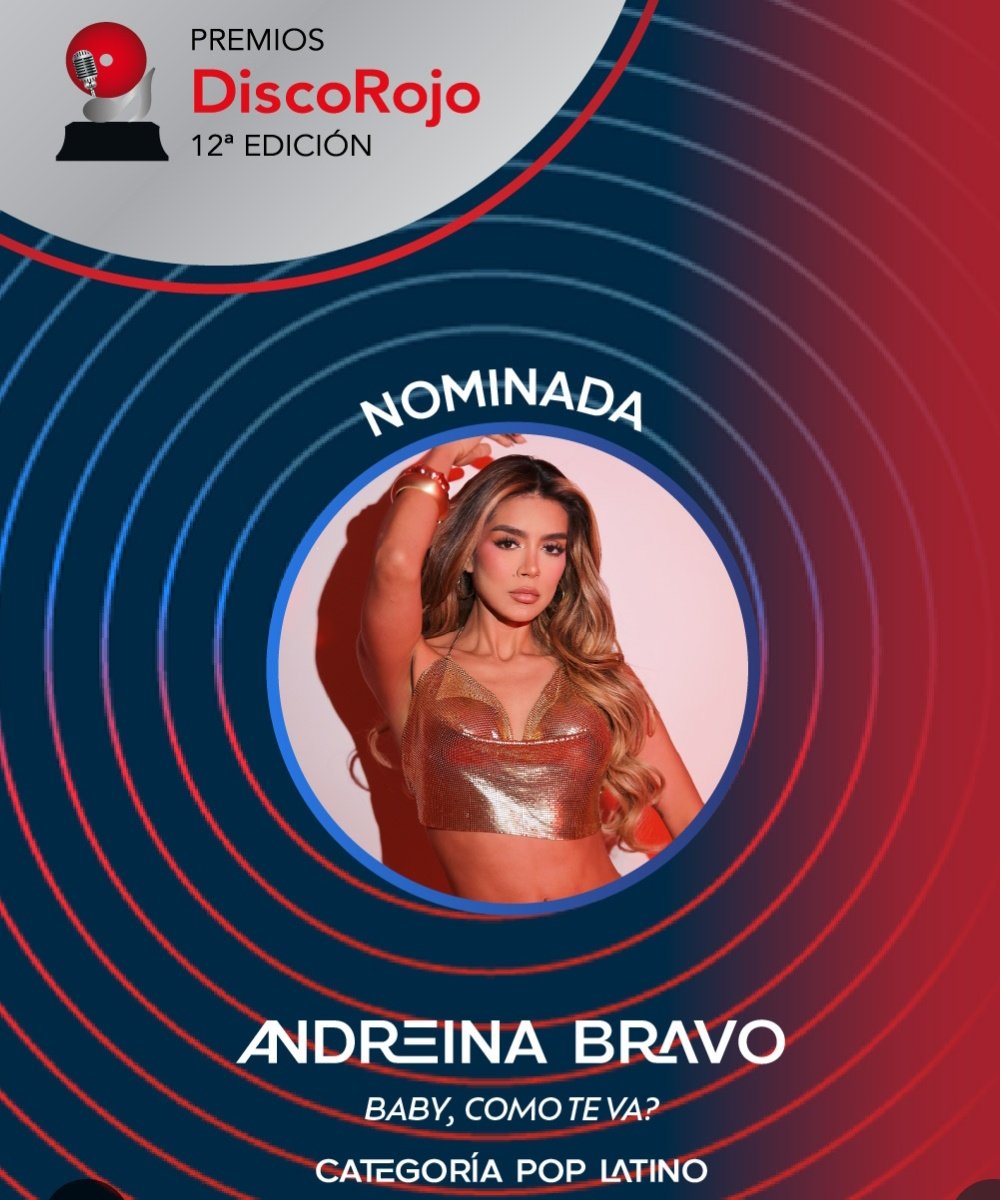 LepnAlexa's tweet photo. @PremioDiscoRojo @andreinabravo11 #PremiosDiscoRojo a seguir votando por la Favorita del público #AndreinaBravo #PopLatino #ArtistaFemenina #Featuring
💪🥰💜💜💜 https://t.co/bBJdz8QClA