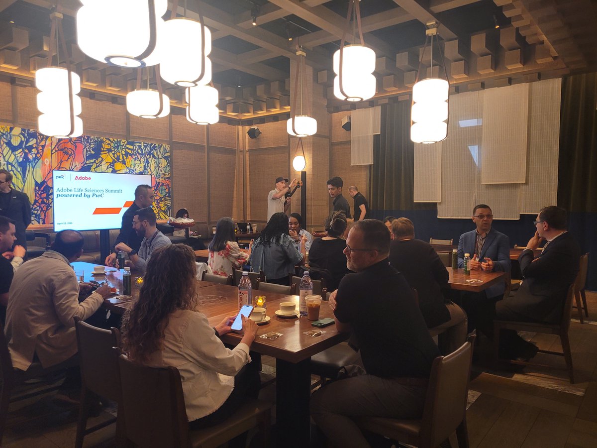 24Notion's tweet photo. Life Sciences and pharma summit powered by @PwC and @Adobe 
Agentic AI on the rise.....

#24NotionMedia #pharma #Ai #adobesummit2026 https://t.co/Io6Mlx1ozc