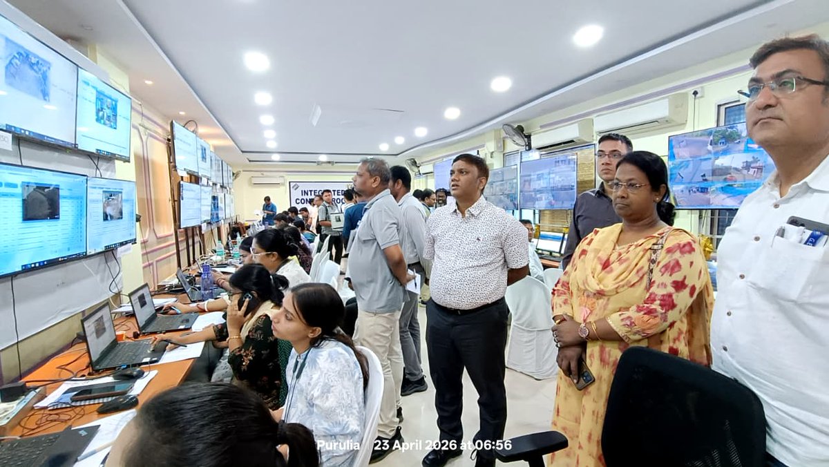 CEOWestBengal's tweet image. DM &amp;amp; DEO present at the integrated Control room for ensuring a smooth and secure Election process at Purulia district of West Bengal.
#WBLA2026 #WebCasting #ControlRoom
@ECISVEEP
@SpokespersonECI
@PIBKolkata
@airnews_kolkata
@PuruliaSveep