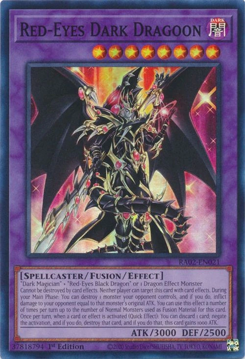 Expelsword's tweet photo. @MBTYuGiOh Showed my childhood friend Red-Eyes Dark Dragoon and she said "Yeah that looks like a classic Yugi cheat card...".

Showed her Kashtira Arise-Heart and she exclaimed "WTF!?" https://t.co/QZzoOaZmKE