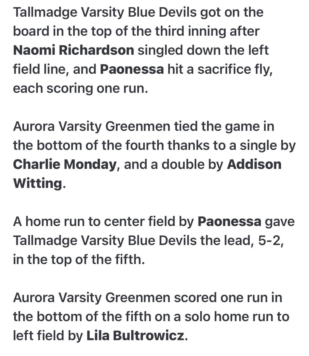 Tallmadge Softball tweet media