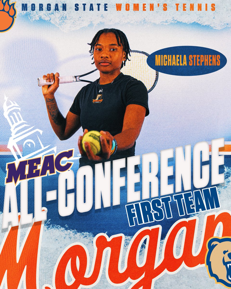 MorganStBears's tweet photo. Congrats to our 2⃣0⃣2⃣6⃣ @MEACSports All-Conference Men's and Women's Tennis Honorees 👏 #GoBears 🔶🔷 https://t.co/i7pLiaWoHI