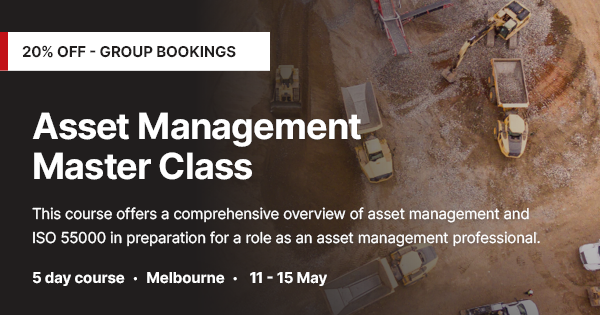 Asset Management Master Class | Melbourne | 11–15 May 2026
The only course in Australia covering all three qualifications.
Complete this course and you'll have the knowledge base to pursue
-CAMA via WPiAM equivalency pathway
-CSAM via WPiAM
-IAM Certificate in Asset Management