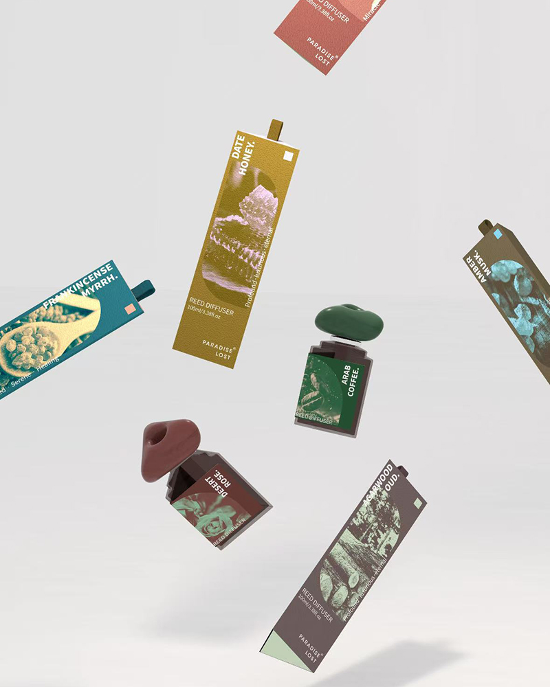 Ydxpackaging's tweet image. Which Scent Matches Your Current Vibe? ☁️ 

 Are you feeling the warmth of Amber Musk or the refreshing notes of Date Honey? A curated collection of fragrances designed to match every mood and every room. Floating in a world of pure aroma.#visualcontent #homestyling