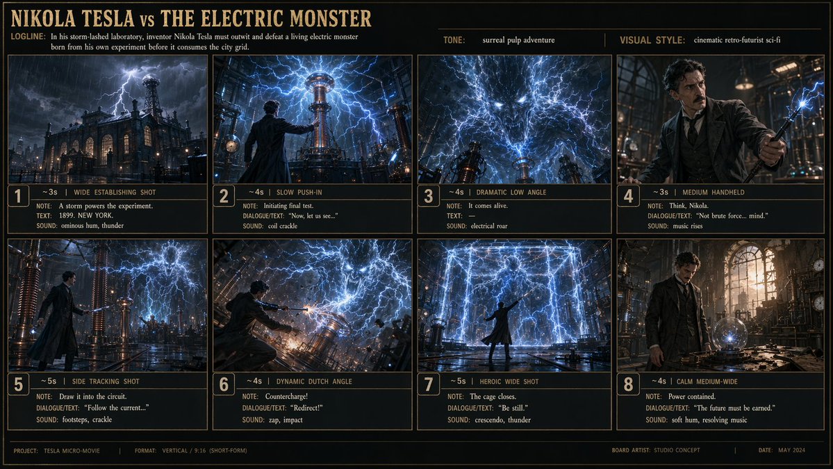 Tesla vs The Electric Beast: A Cinematic Clash - PromptGather image 1