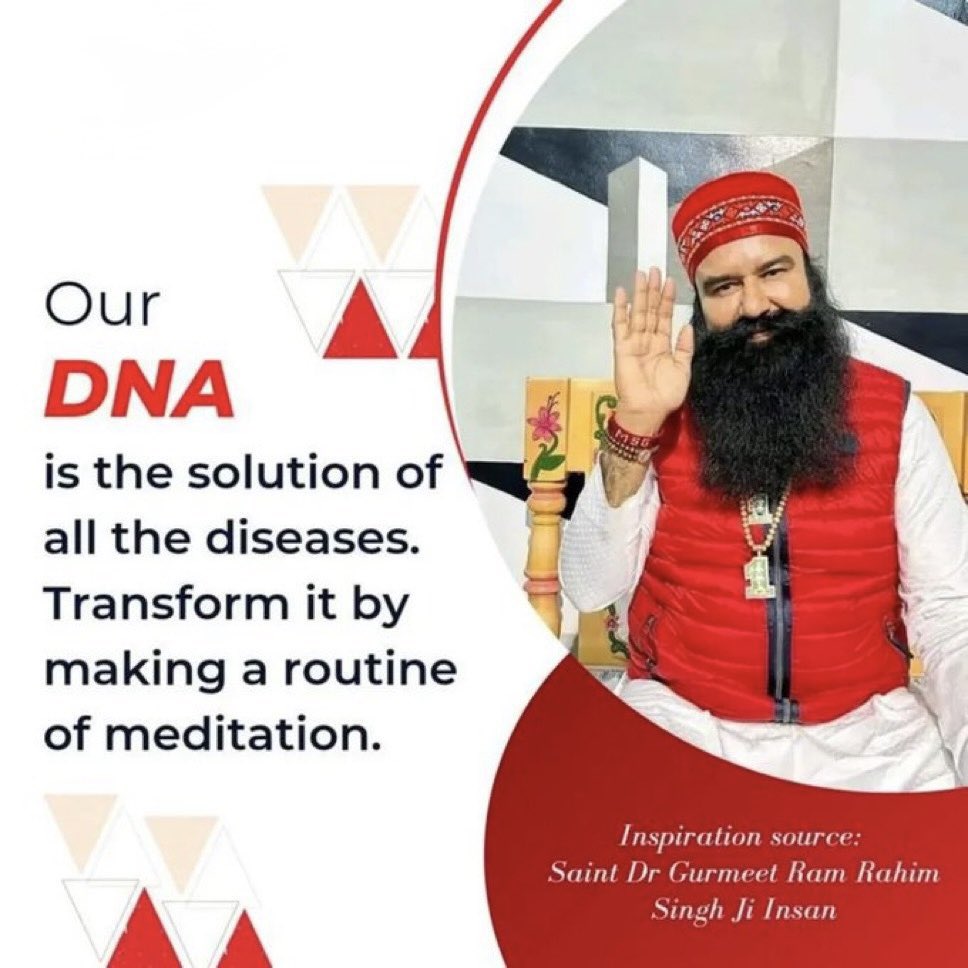 Good health starts at the cellular level. A balanced diet, exercise, meditation, and positive thinking help strengthen DNA and boost immunity. Stay away from toxins and follow a disciplined lifestyle. Be inspired by Saint Gurmeet Ram Rahim Ji and #BoostYourDNA. 🚀