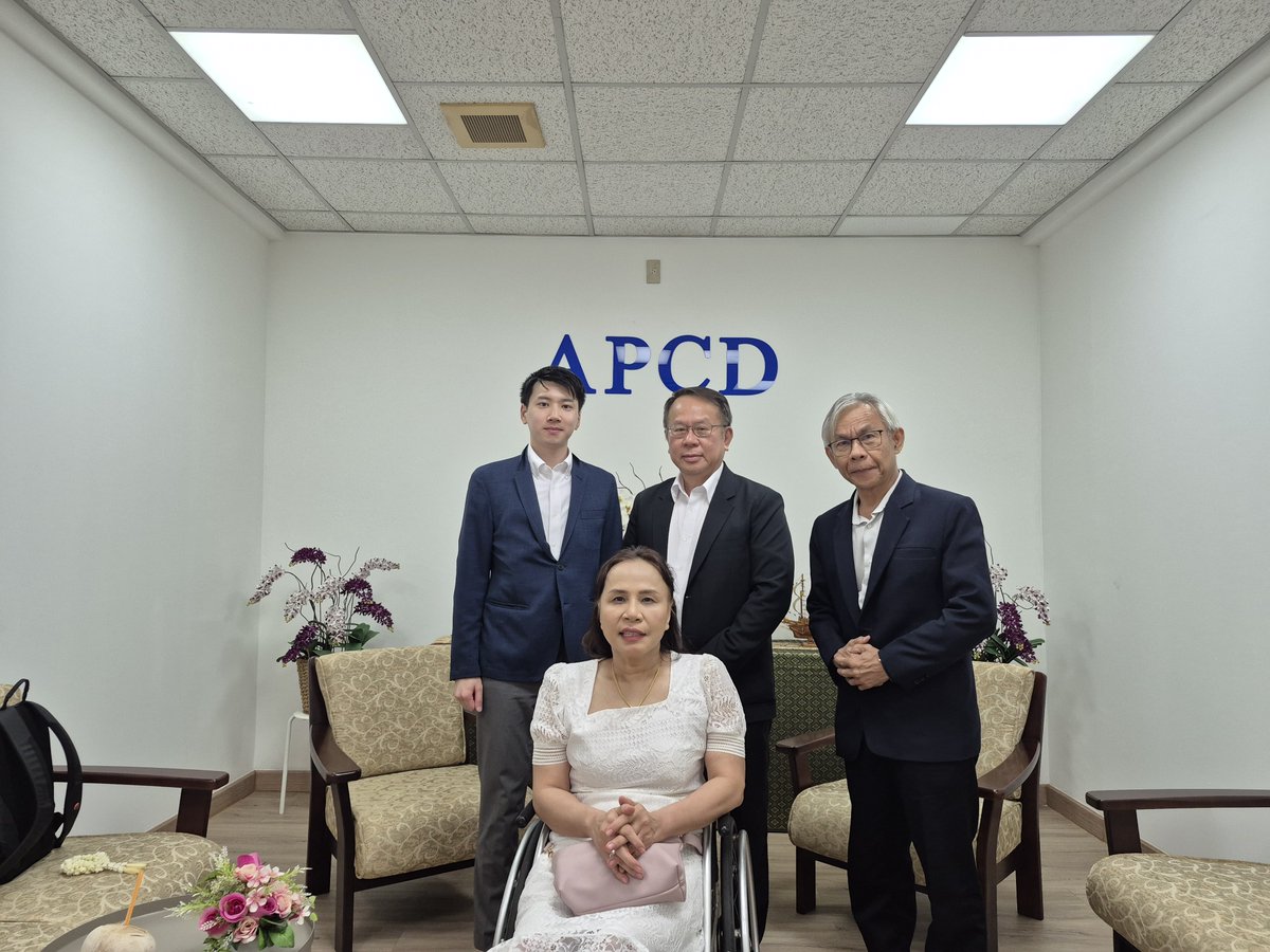 APCDAsiaPacific's tweet image. 🤝 The Japan External Trade Organization (JETRO) Bangkok's Mr. KAMIESU Yuki visited APCD on 22 April 2026, meeting Mr. Piroon Laismit to explore collaborations &amp;amp; toured APCD60+ vocational training projects! 💪 #APCD #JETRO #DisabilityInclusion