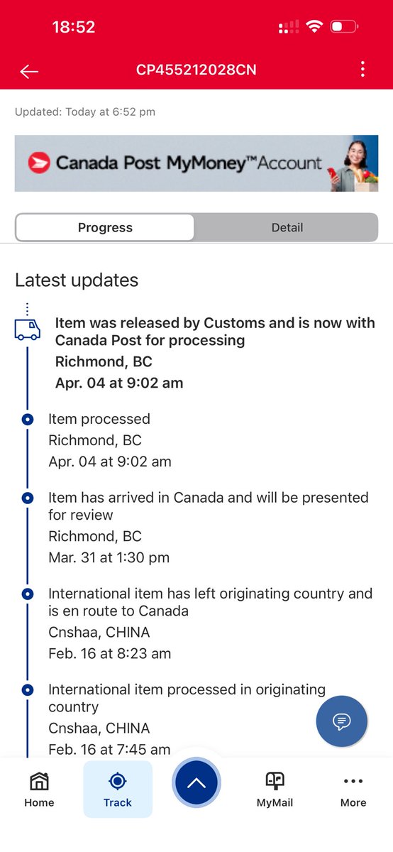 Xi6442459790955's tweet image. @CanadaPostHelps My parcel CP455212028CN is lost in Richmond after 20 days of silence. Ticket #0163023145 is expiring tomorrow. Your system is failing Kelowna residents. #CanadaPost #Kelowna #RichmondBC