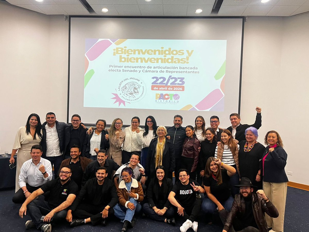 Zuluagakame's tweet photo. Arranca el Encuentro de Articulación de la bancada del Pacto Histórico.

Colombia respaldó este proyecto como la mayor fuerza en el Congreso. Hoy el reto es avanzar y consolidar las transformaciones sociales iniciadas, con un equipo diverso y preparado para liderar el nuevo momento del cambio. @IvanCepedaCast @aida_quilcue
