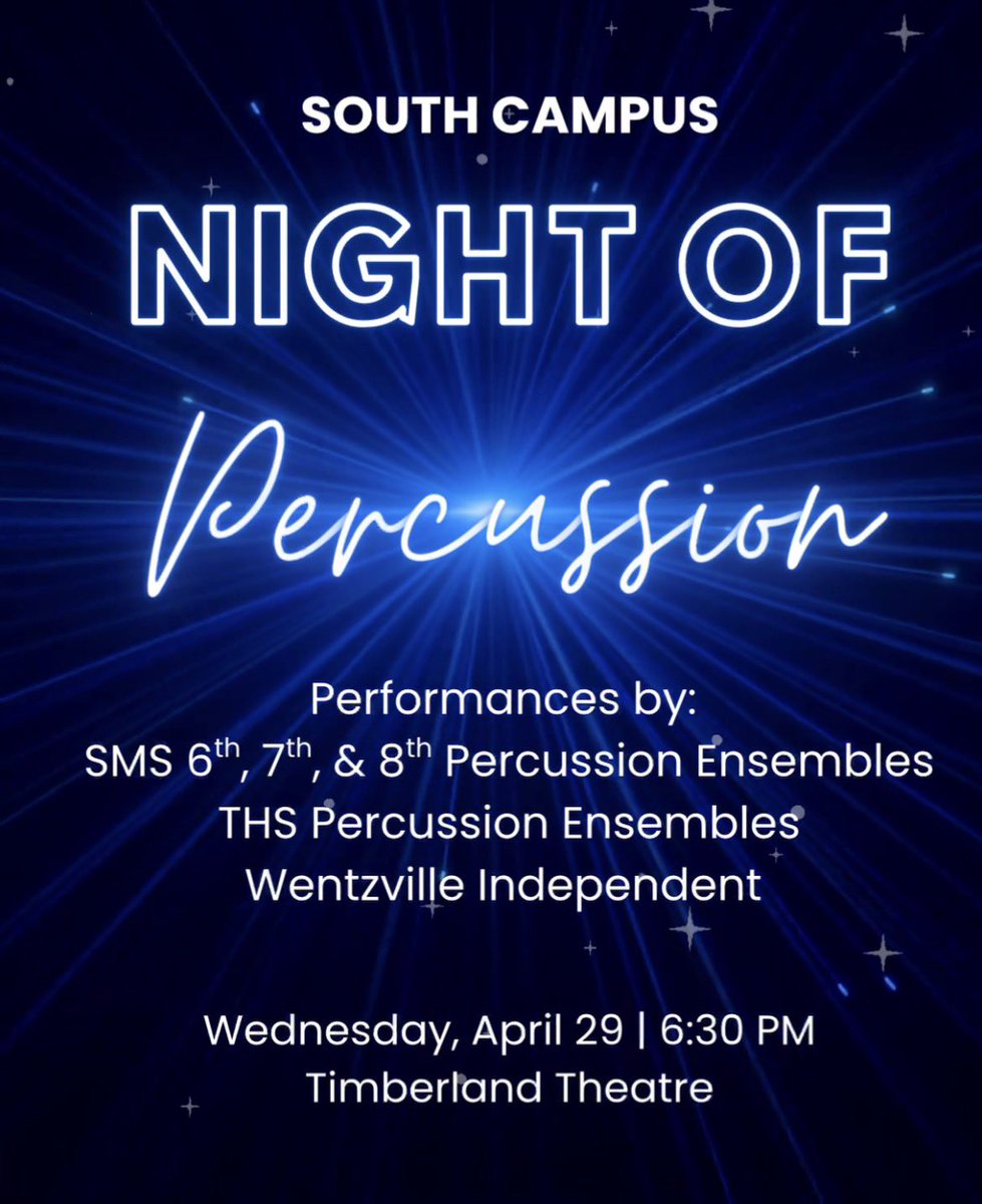 THSBands's tweet photo. Join us one week from tonight! https://t.co/zyuaL2iqKJ