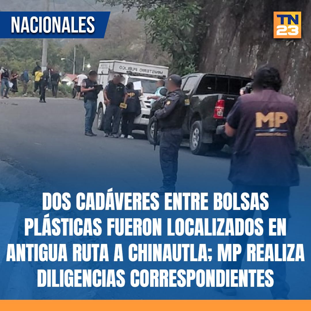 TN23NOTICIAS's tweet image. 🚨Dos #cadáveres entre #bolsas #plásticas fueron #localizados en antigua ruta a #Chinautla; #MP realiza #diligencias #correspondientes ➡️ bit.ly/3OWtFN1