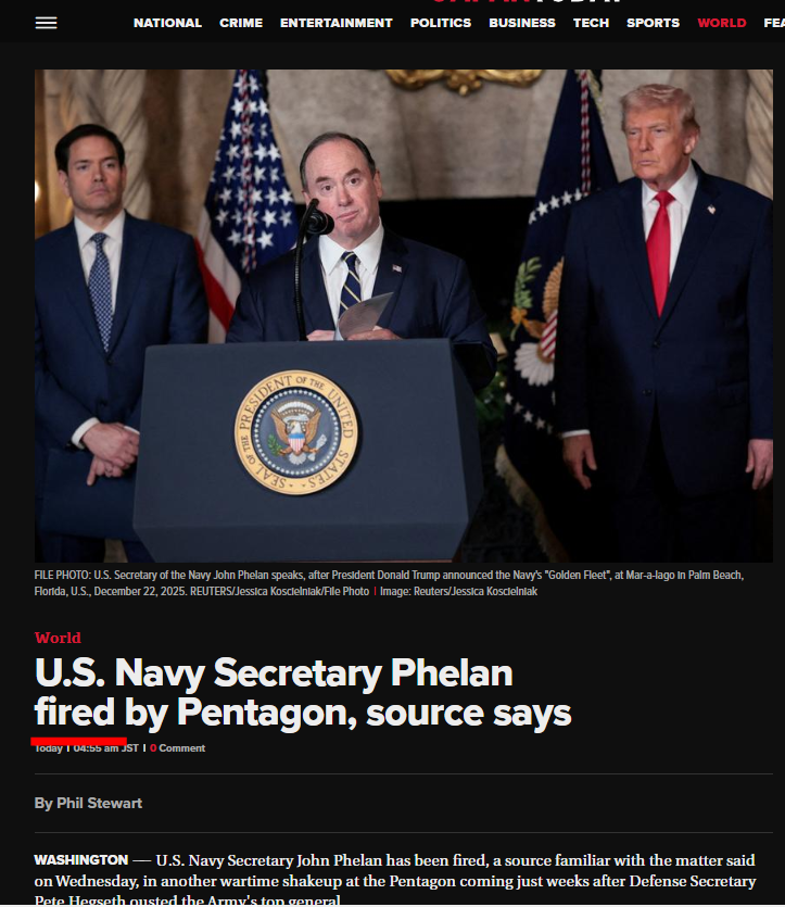 jong_slow's tweet photo. #BreakingToday -     🇺🇸    🇺🇸     🇺🇸 

 Secretary of the US Navy John Phelan was fired for not swearing an Oath to Zion and refusing to "Kiss the Wall"    

#Zionism https://t.co/Ztu6jszovl