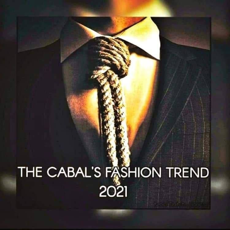 Cuando salga a la luz toda la verdad del genocidio cometido a nivel mundial con el coronavirus y las vacunas por parte del Cabal de la élite mundialista, esta será la tendencia de moda entre ellos...

Movimiento para la liberación
planetaria
Con amor por la vida y la verdad.