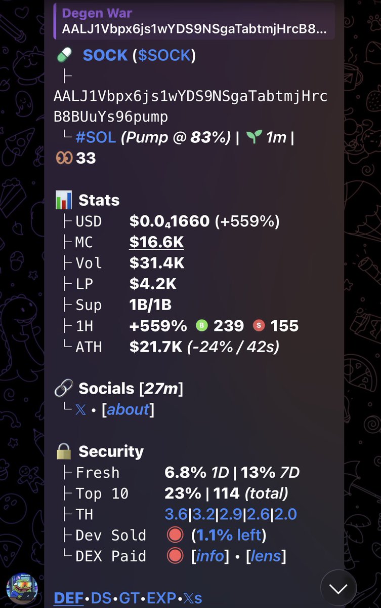 DegenWar01's tweet image. CA&amp;gt;&amp;gt; AALJ1Vbpx6js1wYDS9NSgaTabtmjHrcB8BUuYs96pump
#memecoin #Cryptotrends #Alpha #Degen #solana