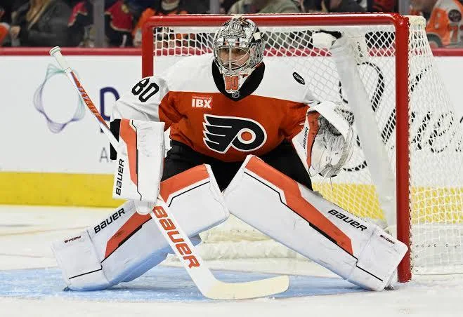 JameyBaskow's tweet photo. This is what a beauty looks like, should be a vezina finalist.

Vladar finishes with a .933 Save Percentage https://t.co/mFEOIpP3rr