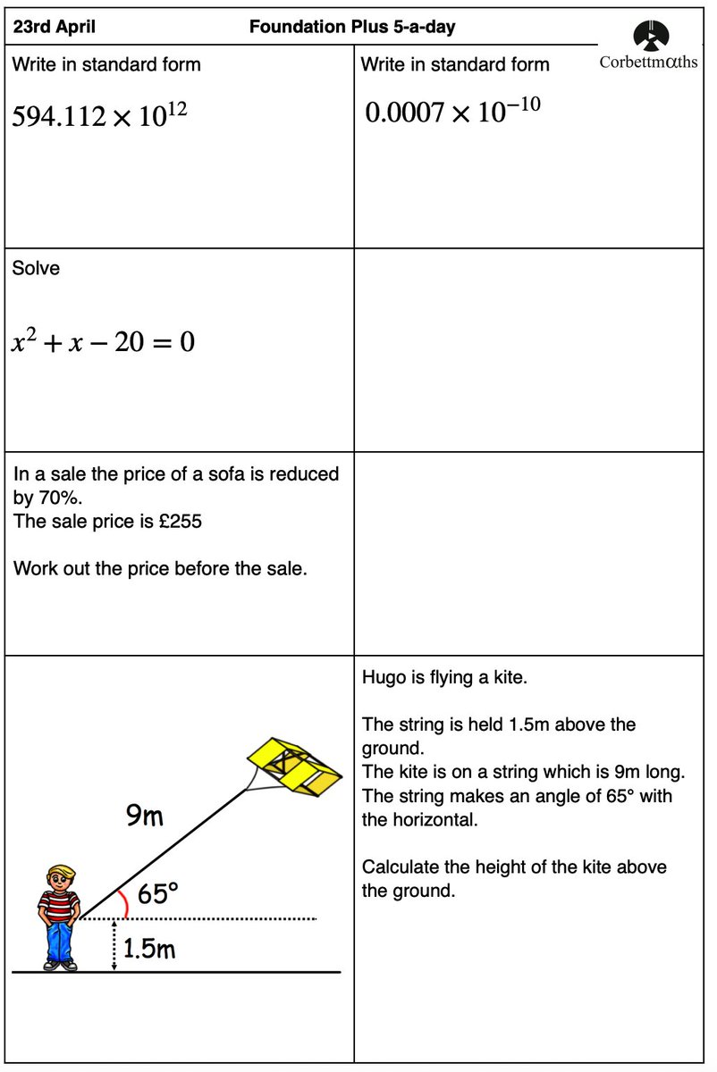 Corbettmaths tweet media