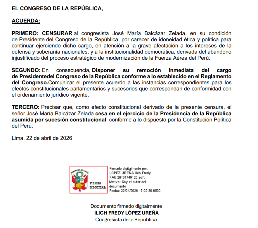 Como para nunca aburrirse en el #Perú. En pleno proceso electoral, plantean censurar al presidente encargado José María Balcazar, de su cargo como presidente del Congreso. Por negarse a comprar los aviones Caza de EE.UU.
<a href="/teleSURtv/">teleSUR TV</a>