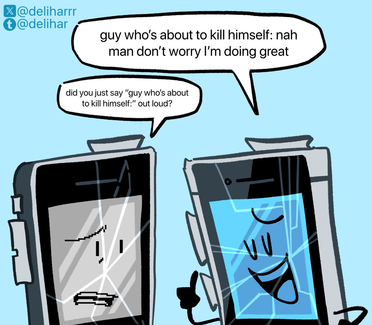 deliharrr's tweet photo. Drawing Mephone every day until he shows up in season 4 (Day 318)
#inanimateinsanity https://t.co/A3PZTt7z9K
